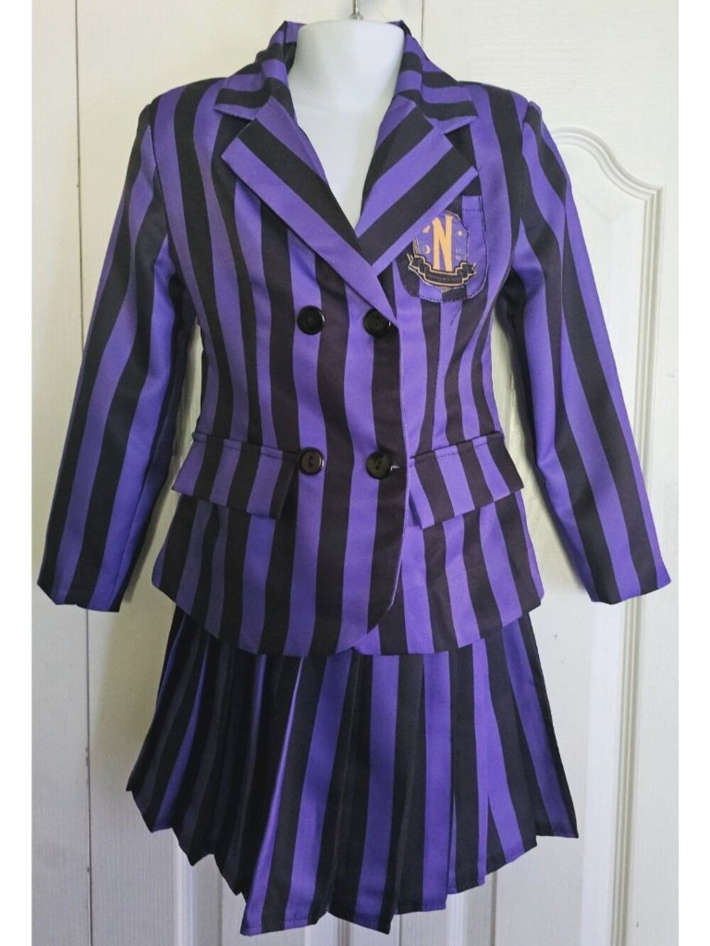 Wednesday Nevermore Academy Uniform Costume Enid Sinclair Skirt Jacket Girls 3T